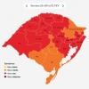 RS tem 17 regiões com bandeira vermelha e quatro com laranja